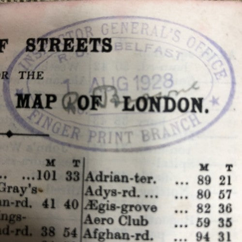 Tape Indicator Map Of London S P C K