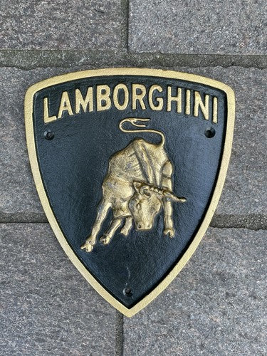lamborghini Cast Iron Sign