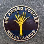 HM Armed Forces Welsh Guards Cast Iron Sign