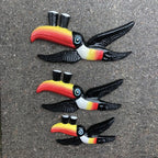 Guinness Set /3 Flying Toucans Cast Iron