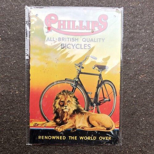 Phillips Bicycles Tin Sign