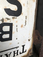 Thames Valley Buses Stop Request Double Sided Enamel Sign Original