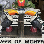 Guinness Toucan Cast Iron Bookends