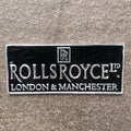 Rolls Royce Aluminium Sign