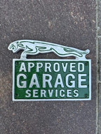 Jaguar Aluminium Approved Garage Services Sign