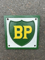 BP Cast Iron Sign