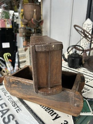 Brick Buckets Wooden Holder