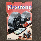 Firestone Enamel Sign