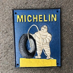 Michelin Man Cast Iron Plaque
