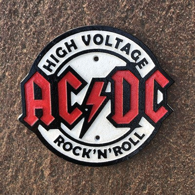 AC/DC Cast Iron Sign