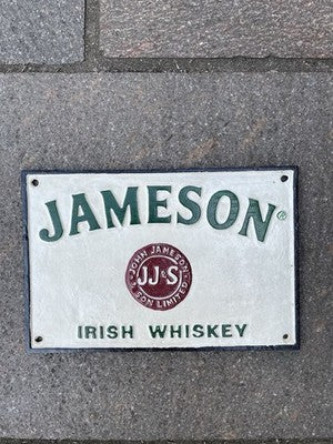 Jameson Irish Whiskey Cast Iron Sign