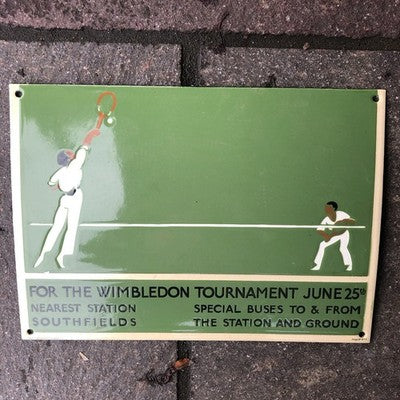 Wimbledon Enamel Sign