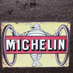Michelin Man Metal Sign