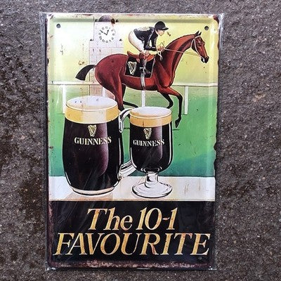 Guinness The 10- 1 Favourite Metal Sign