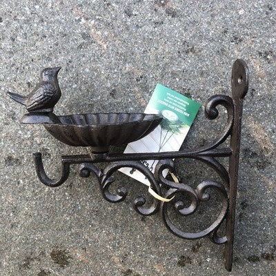 Bird Feeder With Bracket Cast Iron