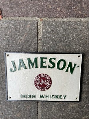 Jameson Irish Whiskey Cast Iron Sign