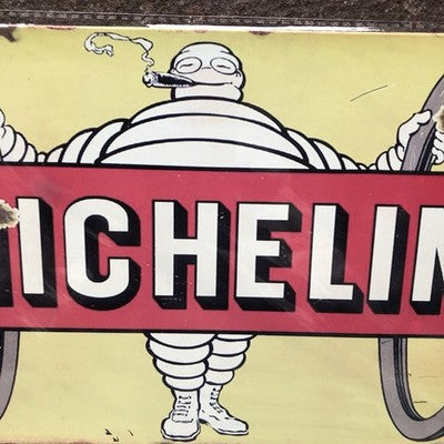 Michelin Man Metal Sign