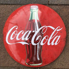 Coca Cola 40 Cms Domed Metal Sign