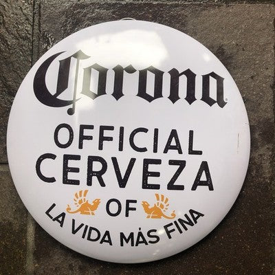 Corona Official Cerveza 40 Cms Domed Metal Sign