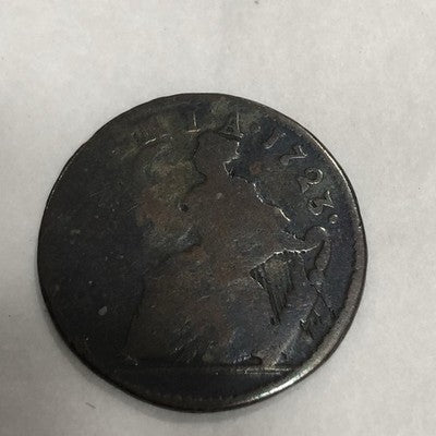 George 1 Copper Irish Halfpenny