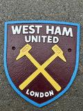 West Ham United Cast Iron Sign