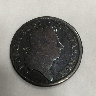 George 1 Copper Irish Half Penny