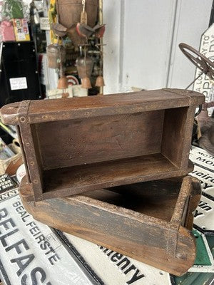 Brick Buckets Wooden Holder