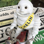 Michelin Man On Motor Bike Cast Iron