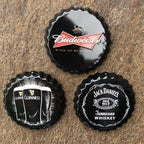 Metal Beer Top Bottle Lids Assorted Set Of Three