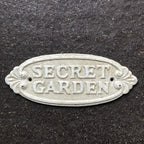 Secret Garden Cast Iron Sign