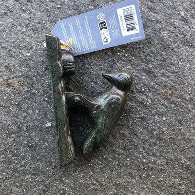 Cast Iron Woodpecker Door Knocker
