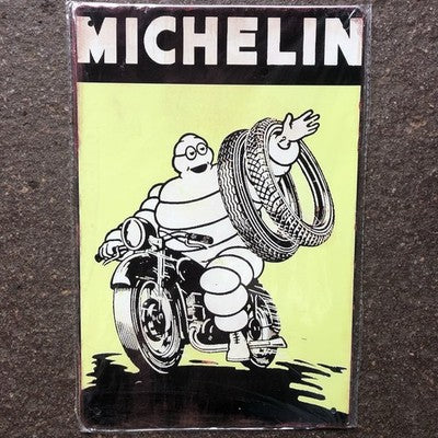 Michelin Man Metal Sign