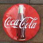 Coca Cola 40 Cms Domed Metal Sign