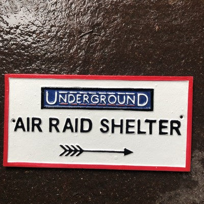 Underground Air Raid Shelter Sign