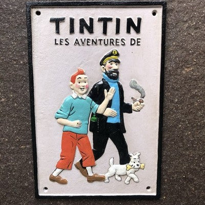 Tin Tin Cast Iron Sign