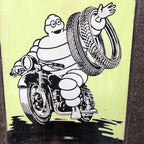Michelin Man Metal Sign