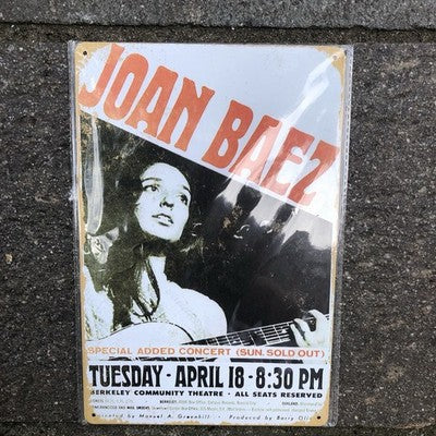 Joan Baez Metal Sign