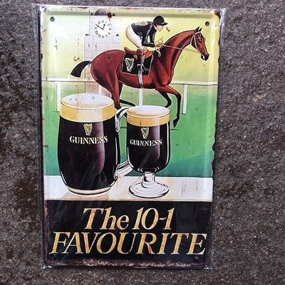Guinness The 10- 1 Favourite Metal Sign