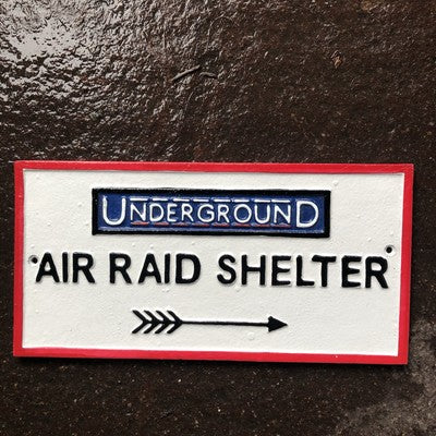 Underground Air Raid Shelter Sign