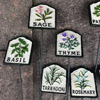 Herb Tags Cast Iron Set Of 10