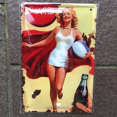 Coca Cola Retro Metal Sign