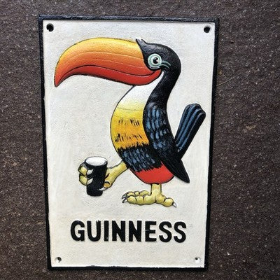 Guinness Toucan Cast Iron Sign