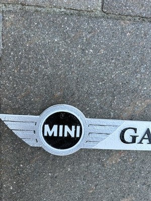 Mini Garage Arrow Cast Iron Sign