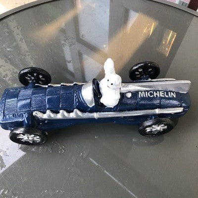 Michelin Man Formula One Racing Man Cast Iron