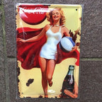 Coca Cola Retro Metal Sign