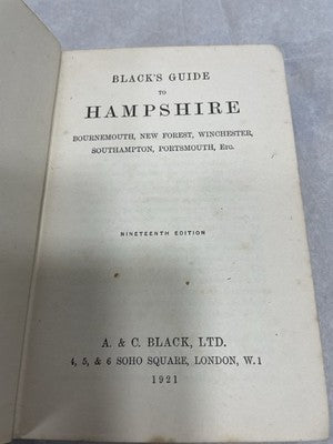 Blacks Guide Books Hampshire