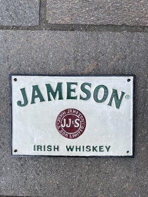 Jameson Irish Whiskey Cast Iron Sign