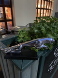 Jaguar Aluminium Leaping Figure On Base
