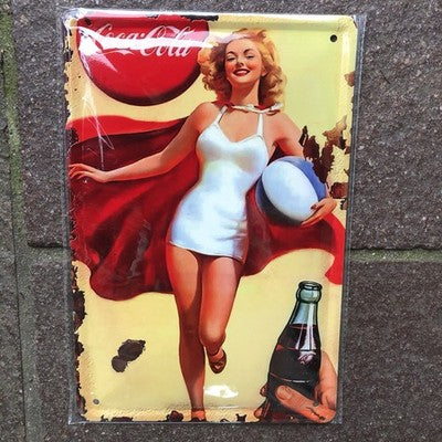 Coca Cola Retro Metal Sign