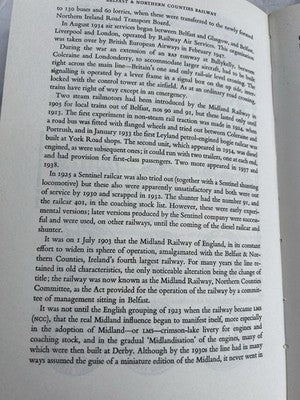 Outline Of Irish Railway History By H C Casserley